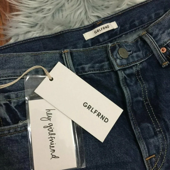 GRLFRND Tatum Raw Hem Jeans 28 NWT $228 - Picture 6 of 7